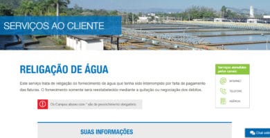 Agua Rio de Janeiro Cedae